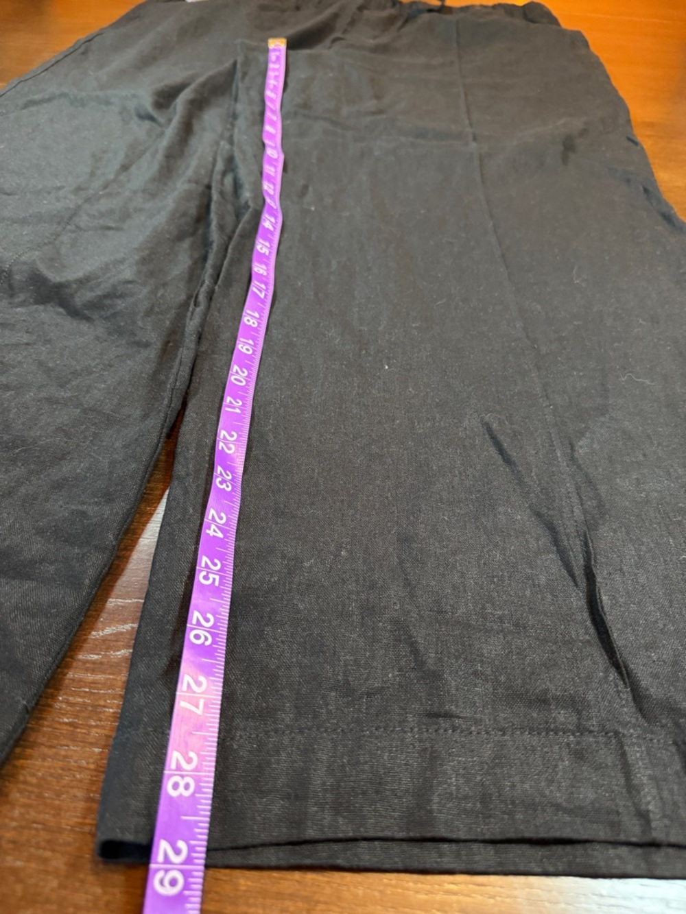 NWT Gap Black Linen Wide Leg Pull On Pants Women's XXL Quiet Luxury - Picture 9 of 10